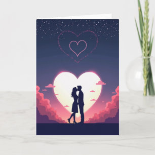 Minimalist Love Silhouette Card
