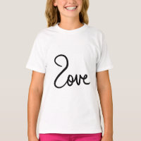 Minimalist "love" Word Typography Design