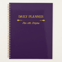 Minimalist Loyal Plum Gold Planner