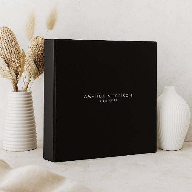 Minimalist Luxury Boutique Black Binder (Creator Uploaded)