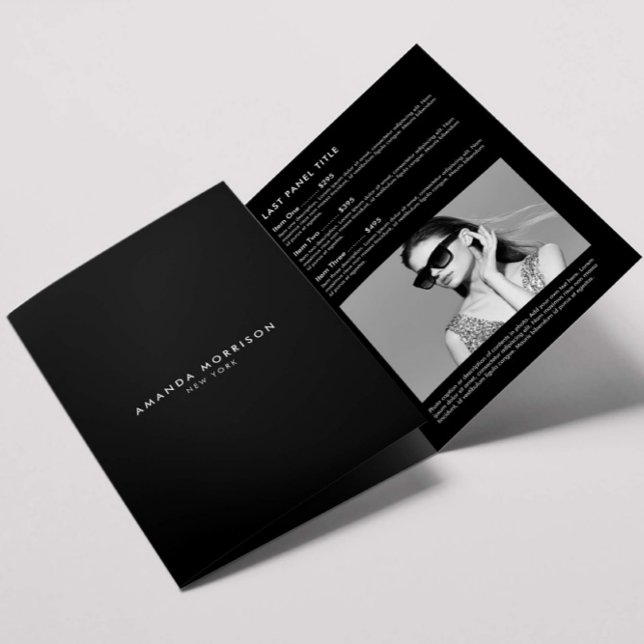 Minimalist Luxury Boutique Black Brochure (Creator Uploaded)