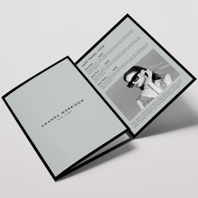 Minimalist Luxury Boutique Black/Grey Brochure (Creator Uploaded)