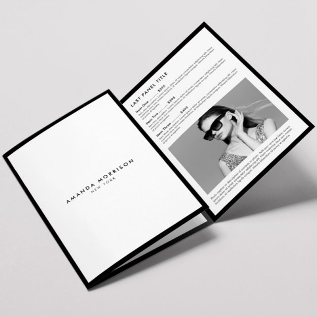 Minimalist Luxury Boutique Black/White Brochure (Creator Uploaded)