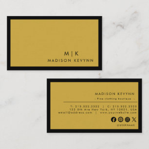 Minimalist Luxury Boutique  Business Card