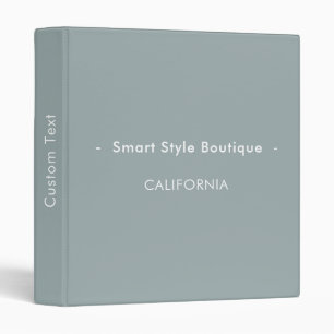 Minimalist Luxury Boutique Dusty Blue Binder