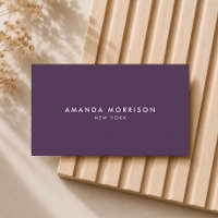 Minimalist Luxury Boutique Eggplant Purple
