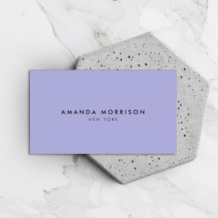 Minimalist Luxury Boutique Periwinkle Business Card
