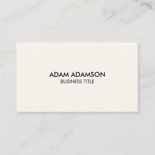 Minimalist Luxury Boutique (QR Code) Ivory Business Card