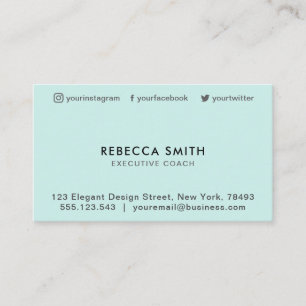 Minimalist Luxury Boutique Sage Business Card