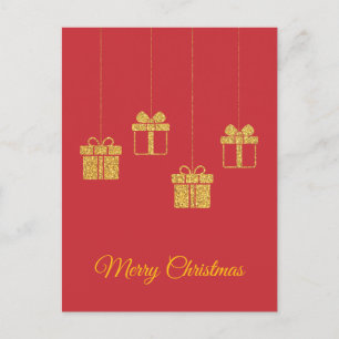 Minimalist Luxury Christmas Postcard