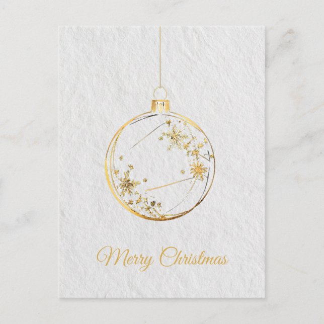Minimalist Luxury Christmas Postcards (Front)