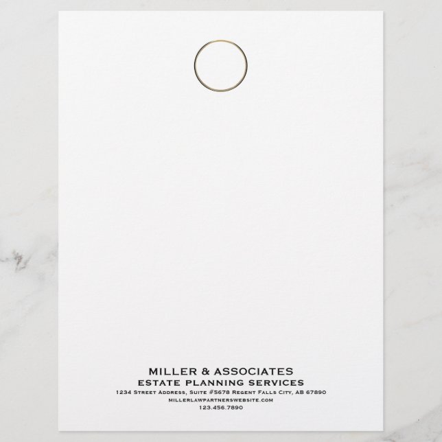 Minimalist Luxury Company Letterhead (Front)