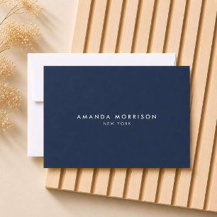 Minimalist Luxury Dark Navy Blue Gift Certificate