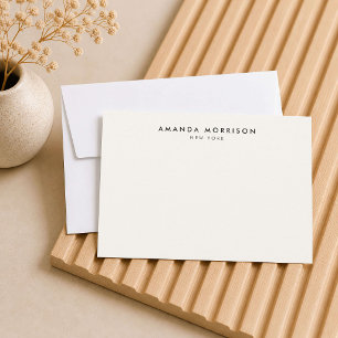 Minimalist Luxury Ivory Note Card