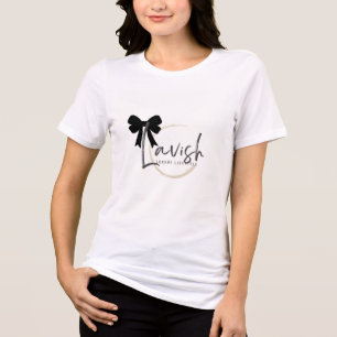 Minimalist Luxury Lavish Bow Signature T-Shirt Tri-Blend Shirt