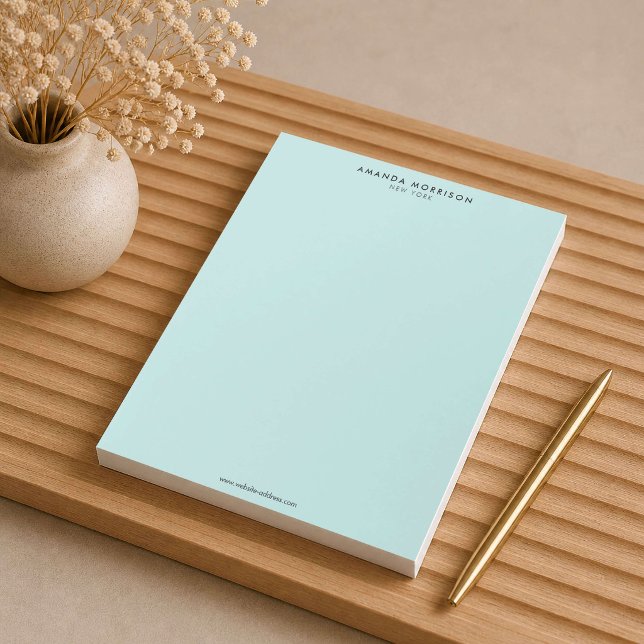 Minimalist Luxury Mint Notepad (Creator Uploaded)
