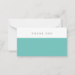 Minimalist Luxury Teal Modern Stationery Note Card