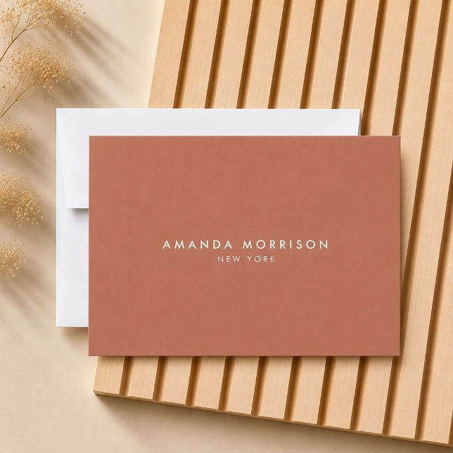 Minimalist Luxury Terracotta Rust Gift Certificate (Creator Uploaded)