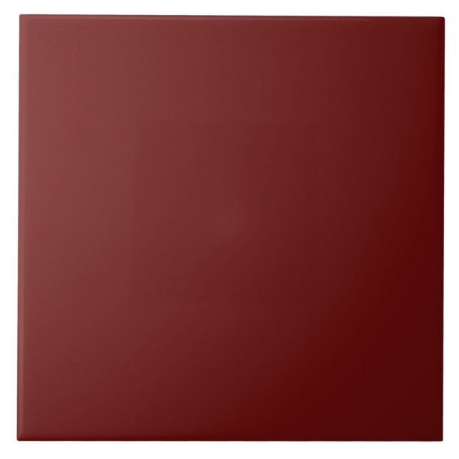 Minimalist Mahogany Red Plain Solid Colour Tile (Front)
