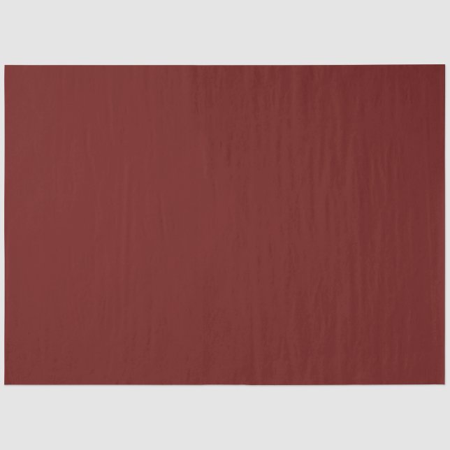 Minimalist Mahogany Red Plain Solid Colour Tissue Paper (Front)