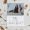 Minimalist Maid of Honour Proposal Photo Card