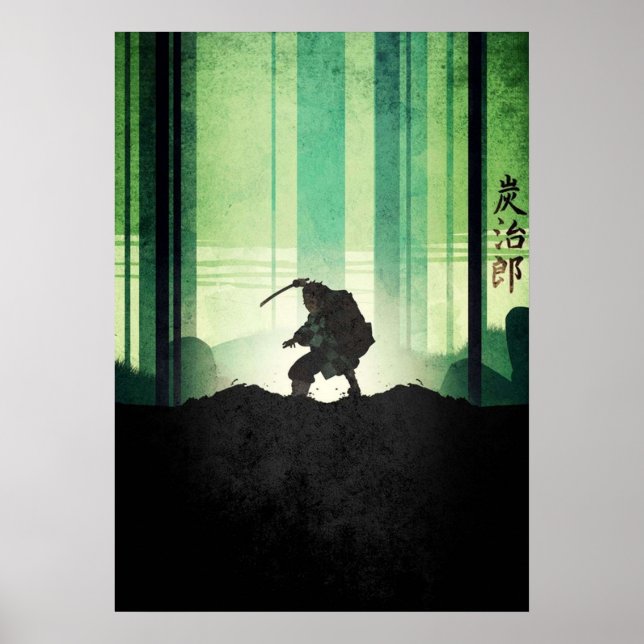 Minimalist Manga Demon Slayer Tanjiro Poster (Front)