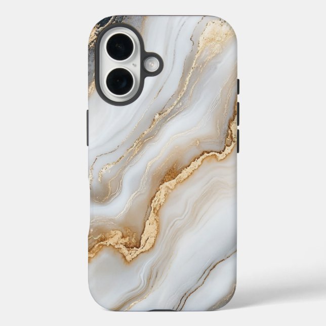 Minimalist Marble - Elegant & Timeless Design Case-Mate iPhone Case (Back)
