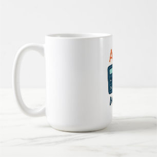 Minimalist Math Subject  – Calculator, ruler  Coffee Mug