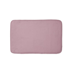 Minimalist mauve solid plain elegant modern chic bath mat
