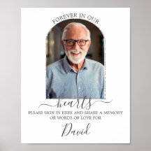Minimalist Memorial Funeral Memory Table Photo