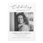 Minimalist Memorial Funeral Order of Service Photo