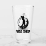 Minimalist Men Golf Monogram Design Glass<br><div class="desc">Minimalist Custom Elegant Men Golf Monogram Design by Edward Eksi. Easy modification of TEXTS for your needs.</div>
