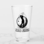 Minimalist Men Golf Monogram Design Glass<br><div class="desc">Minimalist Custom Elegant Men Golf Monogram Design by Edward Eksi. Easy modification of TEXTS for your needs.</div>