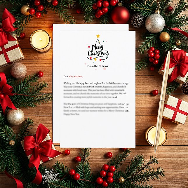 Minimalist Merry Christmas abstract tree (Creator Uploaded)