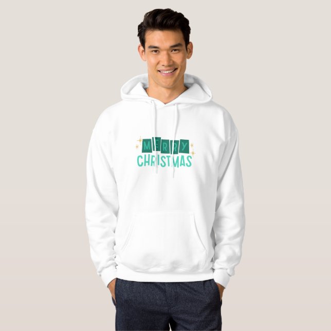 Minimalist Merry Christmas Hoodie (Front Full)