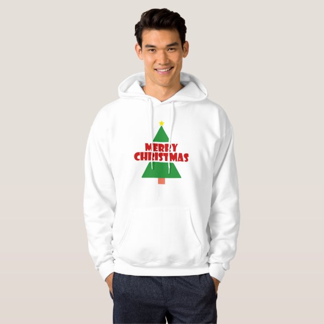 Minimalist Merry Christmas Hoodie (Front Full)