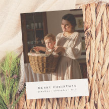 Minimalist Merry Christmas Photo