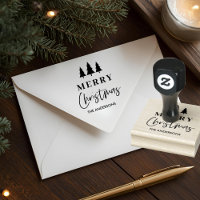 Minimalist Merry Christmas Tree Personalized