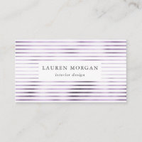 minimalist metallic lavander stripes