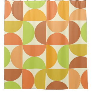 Minimalist Mid Century Half Circles Pattern