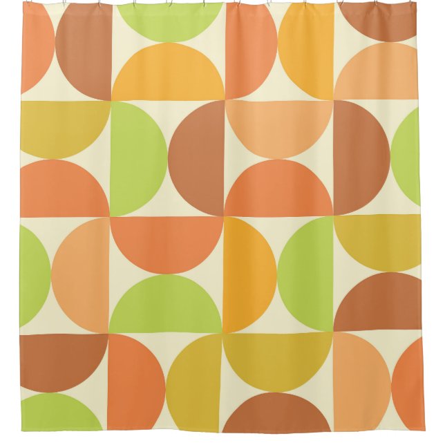 Minimalist Mid Century Half Circles Pattern  (Front)
