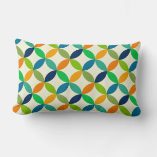 Minimalist Mid century modern geometric    Lumbar Pillow