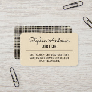 Minimalist Mid Century Modern Retro Vintage Business Card