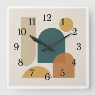 Minimalist Mid-Century Modern Wall Clock