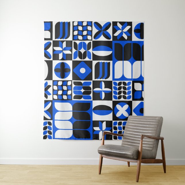 Minimalist Midcentury modern pattern Coffee Mug Th Tapestry (In Situ)