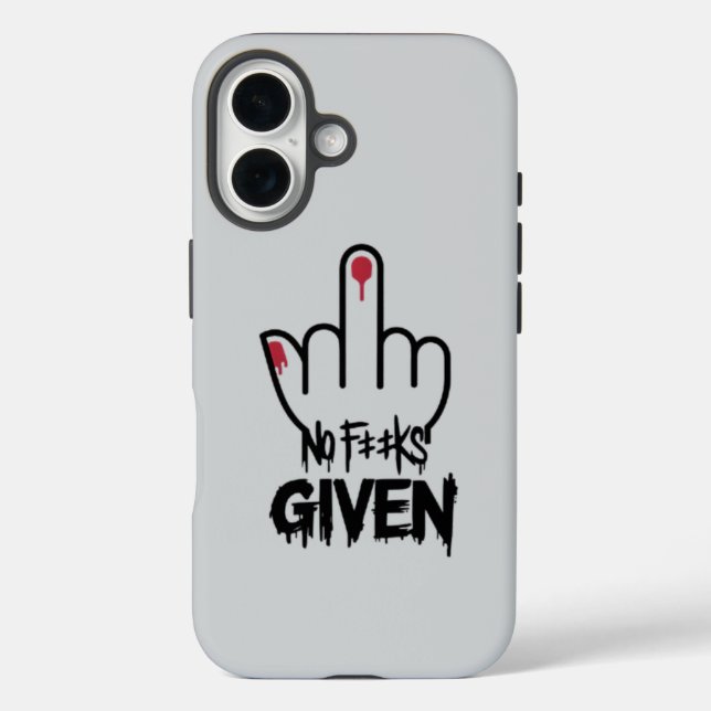 Minimalist Middle Finger Design – Bold Statement  Case-Mate iPhone Case (Back)