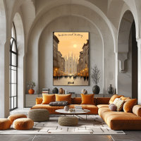 Minimalist Milan Skyline – Soft Tones Italian Art