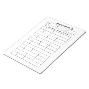 Minimalist Mileage Tracker Notepad