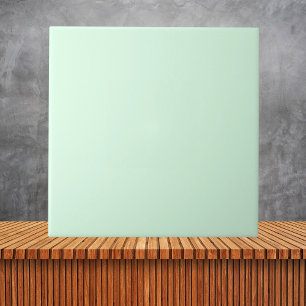 Minimalist Mint Green Plain Solid Color  Tile