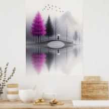Minimalist Misty Bridge